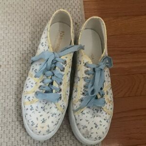 LOVESHACKFANCY SUPERBGA Women's Blue Bonnet Sneakers-41.5